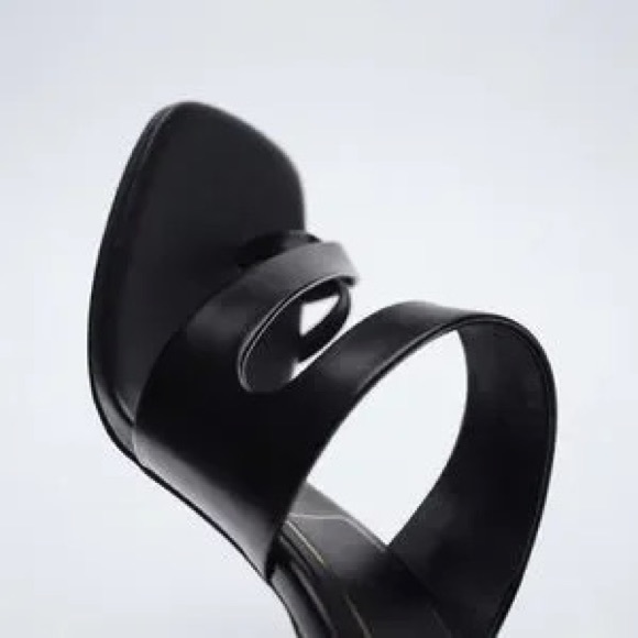 Zara leather sandals 9 us NWT - Picture 3 of 5